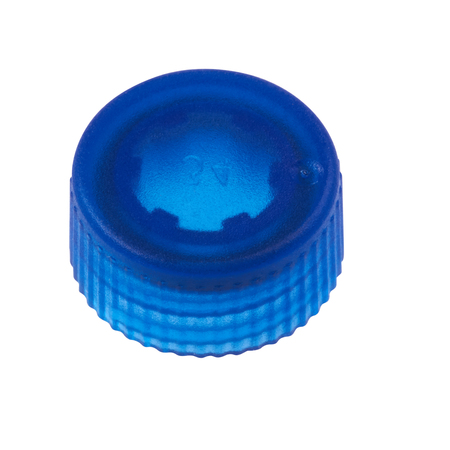 CELLTREAT CAP ONLY, Blue Screw Top Micro Tube Cap, O-Ring, Transluc, Non-sterile 230842B